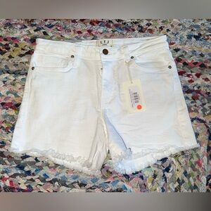 Women's White Denim Shorts